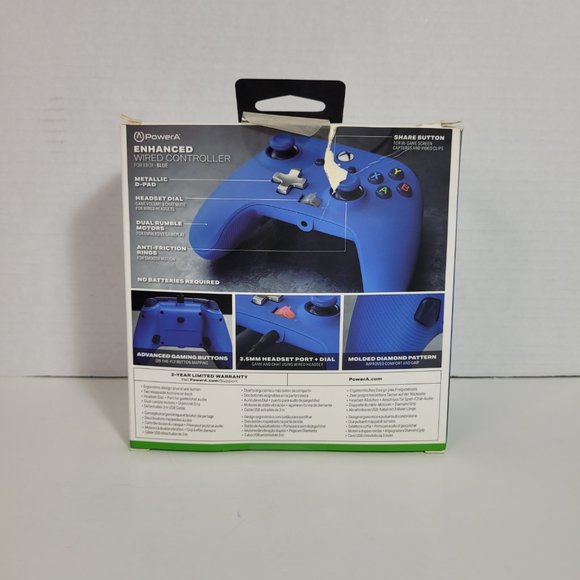 Power A Wired Controller For Xbox Series Bold Blue - Picture 7 of 9
